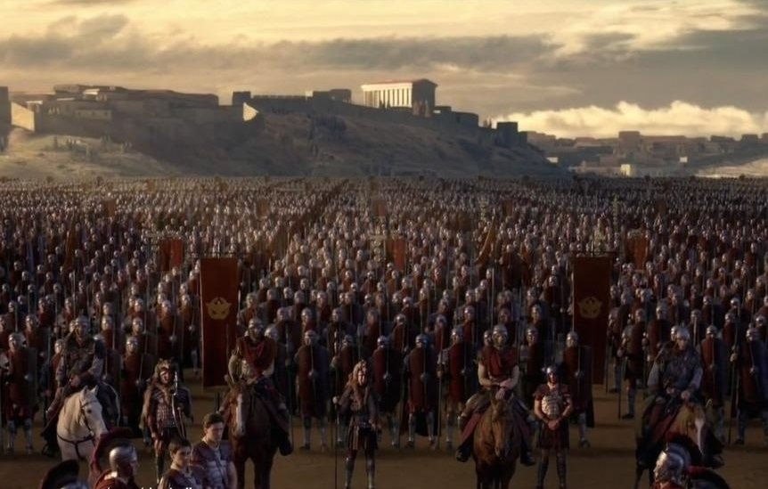 Roman Army marching to War.