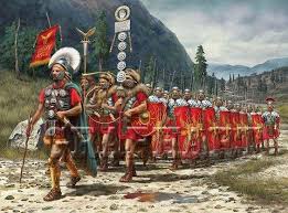 Roman Soliders Marching to War.